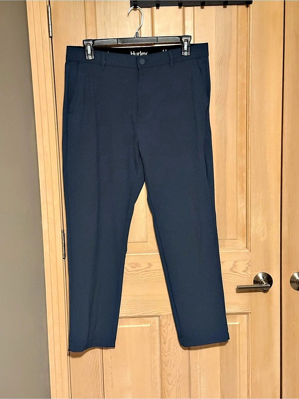 Hurley Performance Chino Pants Men's Straight Leg Blue Waist 36 x 30